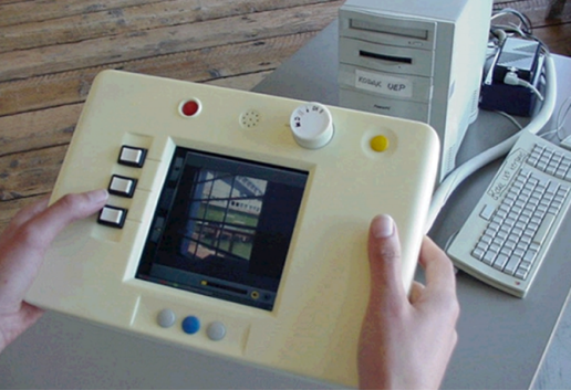 Image of hi-fidelity (buck) user experience prototype of Kodak. Screenshot from video interview of Mat Hunter for the book "designing interactions". Link: http://www.designinginteractions.com/interviews/MatHunter