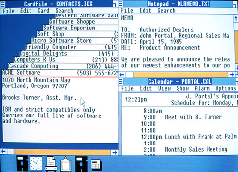 Microsoft Windows 1.0 screenshot. "Microsoft Windows 1.0 screenshot" by Rezonansowy, Microsoft - This file was derived from: Microsoft Windows 1.0 page2.jpg, Microsoft Windows 1.0 page3.jpg. This raster graphics image was created with GIMP. Licensed under Public Domain via Wikimedia Commons.